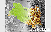 Physical Map of BIOBIO, desaturated