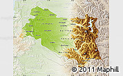 Physical Map of BIOBIO, lighten