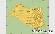 Savanna Style Map of BIOBIO, single color outside