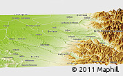 Physical Panoramic Map of Mulchen