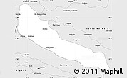 Silver Style Simple Map of Mulchen