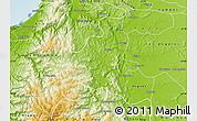 Physical Map of Nacimiento