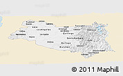 Classic Style Panoramic Map of BIOBIO, single color outside