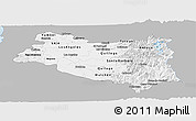 Gray Panoramic Map of BIOBIO, single color outside