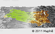 Physical Panoramic Map of BIOBIO, desaturated