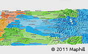 Political Shades Panoramic Map of BIOBIO