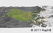 Satellite Panoramic Map of BIOBIO, desaturated