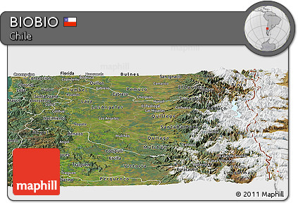 Satellite Panoramic Map of BIOBIO
