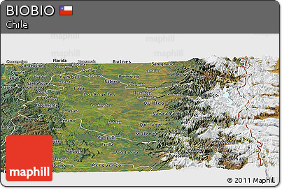 Satellite Panoramic Map of BIOBIO