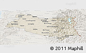 Shaded Relief Panoramic Map of BIOBIO, lighten