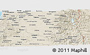 Shaded Relief Panoramic Map of BIOBIO