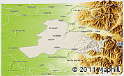 Shaded Relief 3D Map of Quillego, physical outside