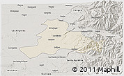 Shaded Relief 3D Map of Quillego, semi-desaturated