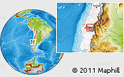Physical Location Map of Quillego, highlighted country, highlighted parent region