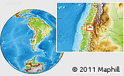 Physical Location Map of Quillego, highlighted parent region