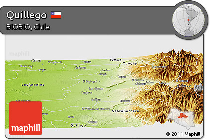 Physical Panoramic Map of Quillego