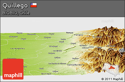 Physical Panoramic Map of Quillego