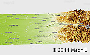 Physical Panoramic Map of Quillego