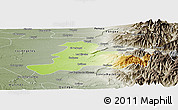 Physical Panoramic Map of Quillego, semi-desaturated