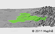 Political Panoramic Map of Quillego, desaturated
