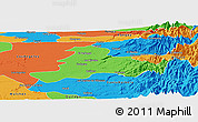 Political Panoramic Map of Quillego