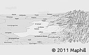 Silver Style Panoramic Map of Quillego