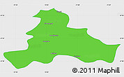 Political Simple Map of Quillego, single color outside