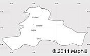 Silver Style Simple Map of Quillego, cropped outside