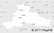 Silver Style Simple Map of Quillego
