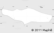 Silver Style Simple Map of Rosendo
