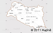 Classic Style Simple Map of BIOBIO, cropped outside