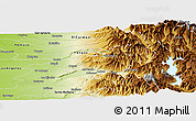 Physical Panoramic Map of Tucapel