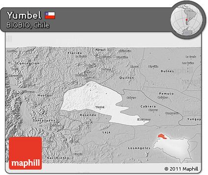 Gray 3D Map of Yumbel