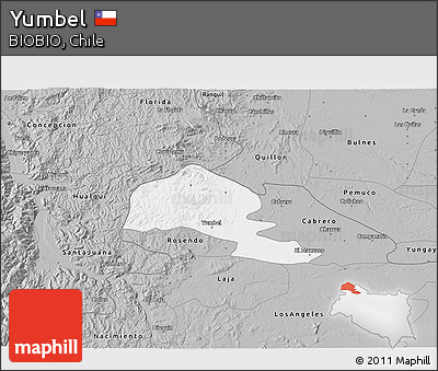 Gray 3D Map of Yumbel