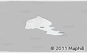 Gray 3D Map of Yumbel, single color outside