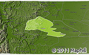 Physical 3D Map of Yumbel, darken