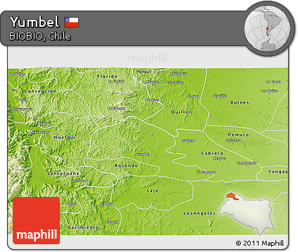 Physical 3D Map of Yumbel
