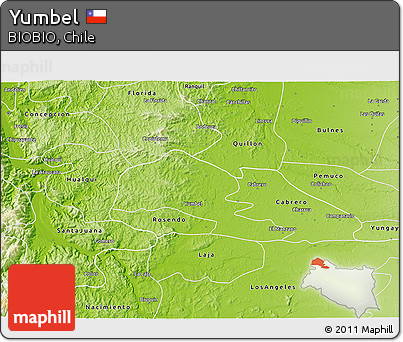 Physical 3D Map of Yumbel