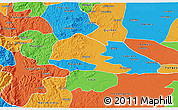 Political 3D Map of Yumbel