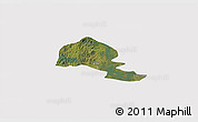 Satellite 3D Map of Yumbel, cropped outside