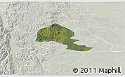 Satellite 3D Map of Yumbel, lighten