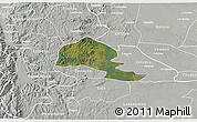 Satellite 3D Map of Yumbel, lighten, semi-desaturated