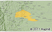 Savanna Style 3D Map of Yumbel