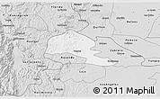 Silver Style 3D Map of Yumbel