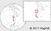 Blank Location Map of Yumbel, within the entire country