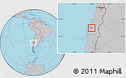 Gray Location Map of Yumbel