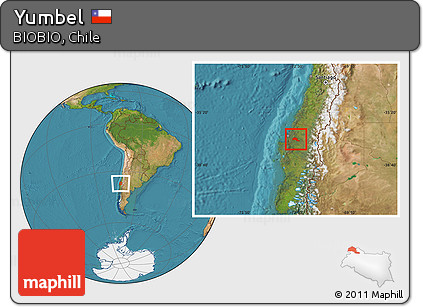 Satellite Location Map of Yumbel