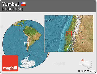 Satellite Location Map of Yumbel