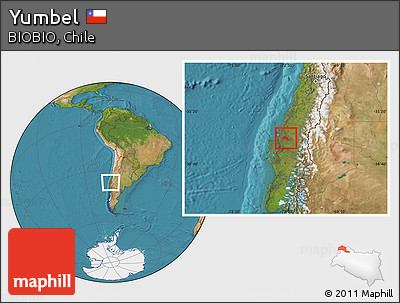 Satellite Location Map of Yumbel