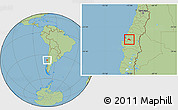 Savanna Style Location Map of Yumbel